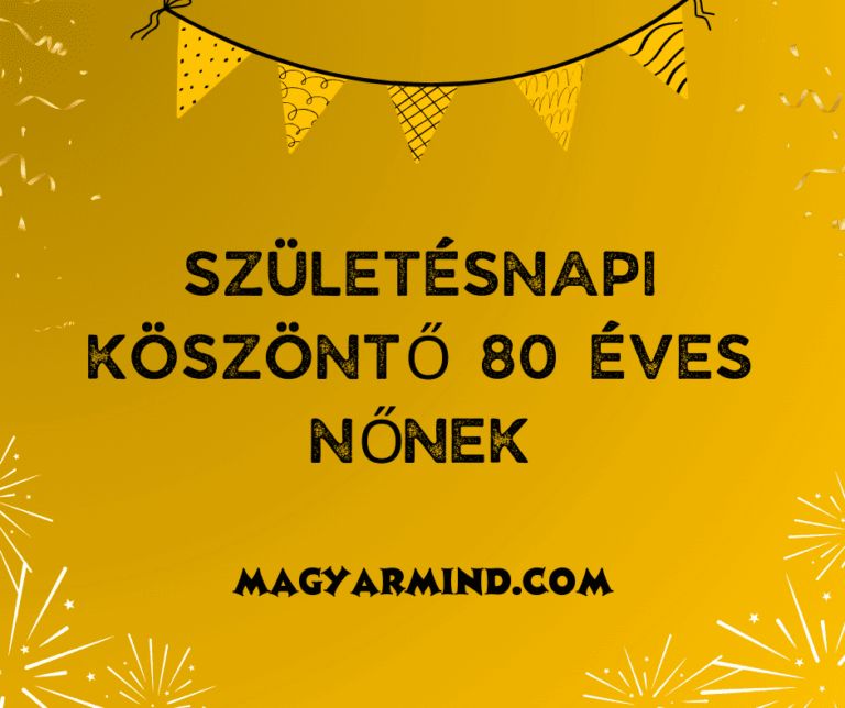 Születésnapi Köszöntő 80 Éves Nőnek