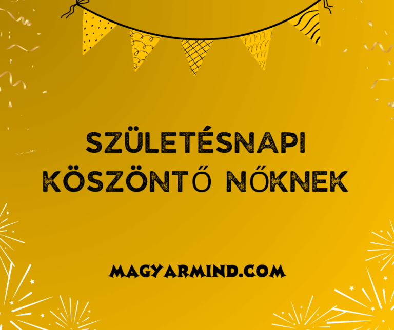 Születésnapi Köszöntő Nőknek