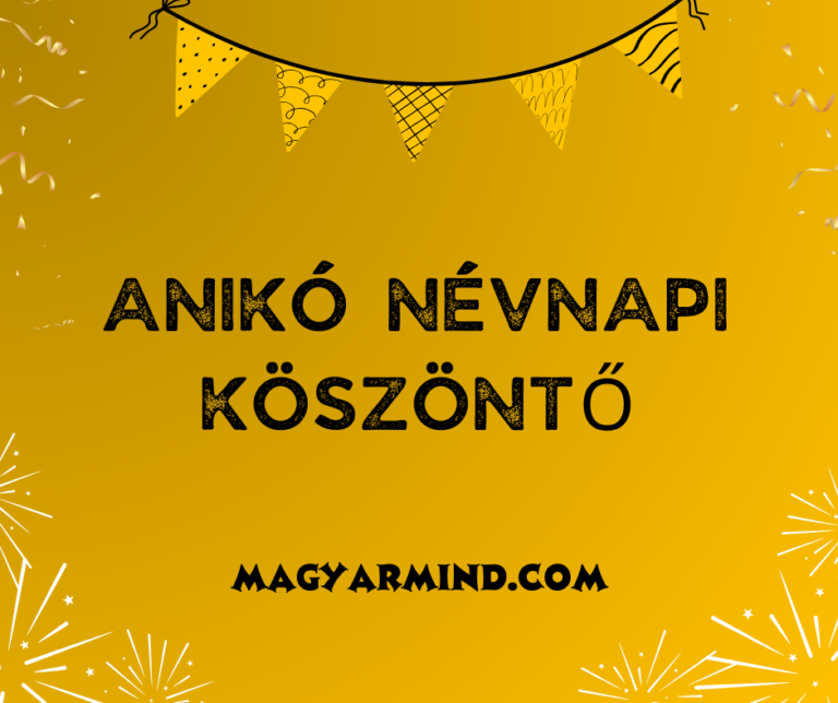 Anikó Névnapi Köszöntő