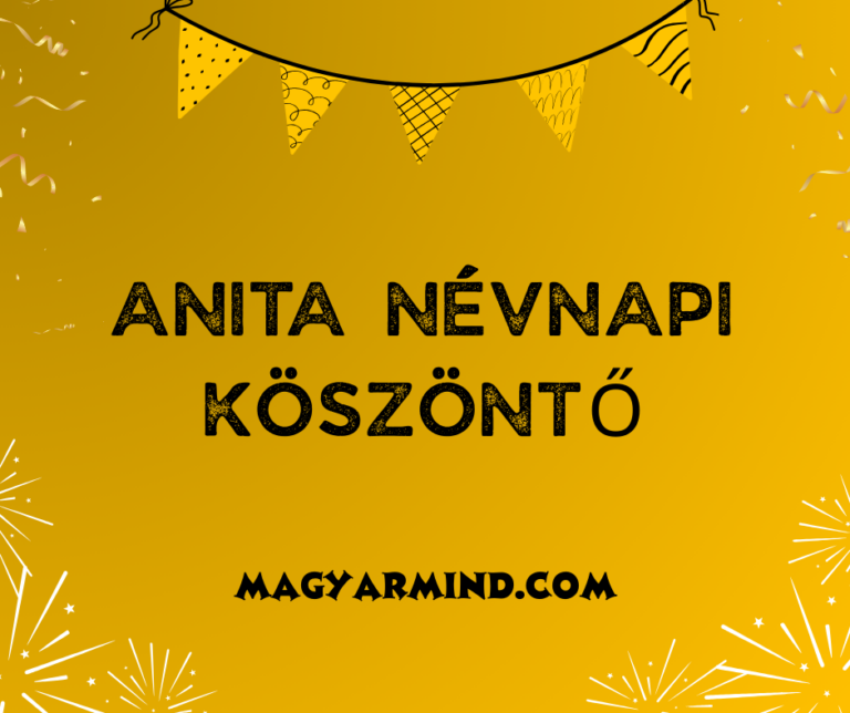 Anita Névnapi Köszöntő