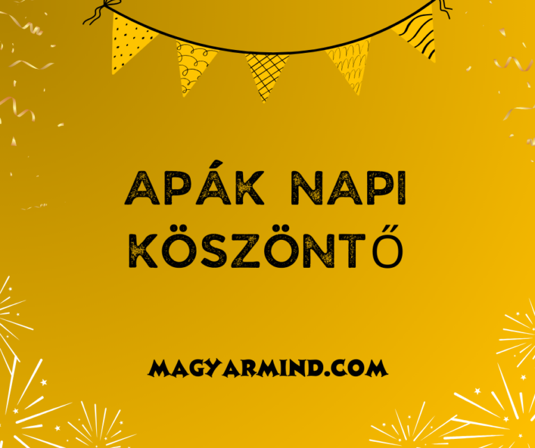 Apák Napi Köszöntő