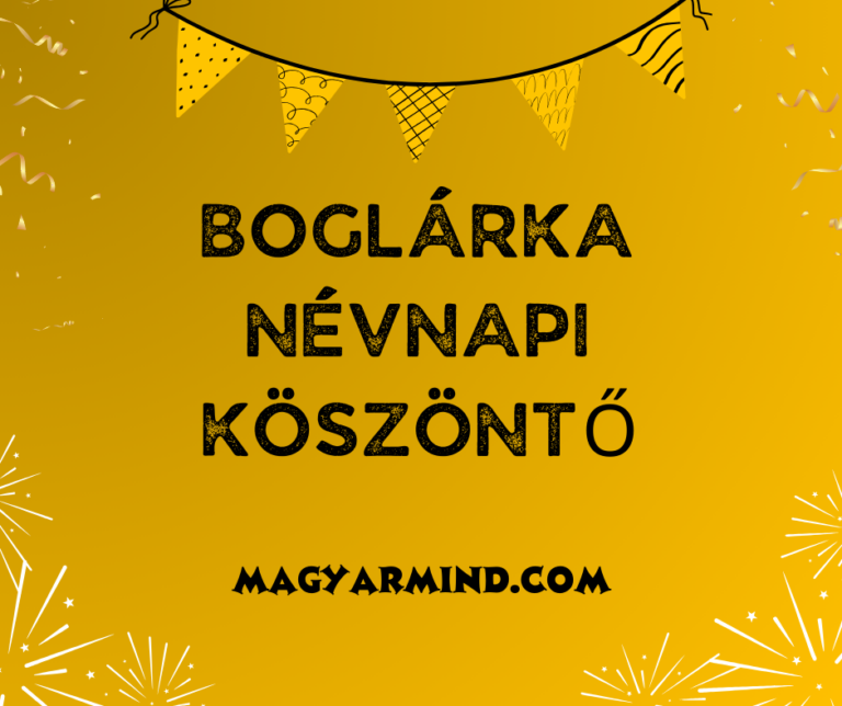 Boglárka Névnapi Köszöntő
