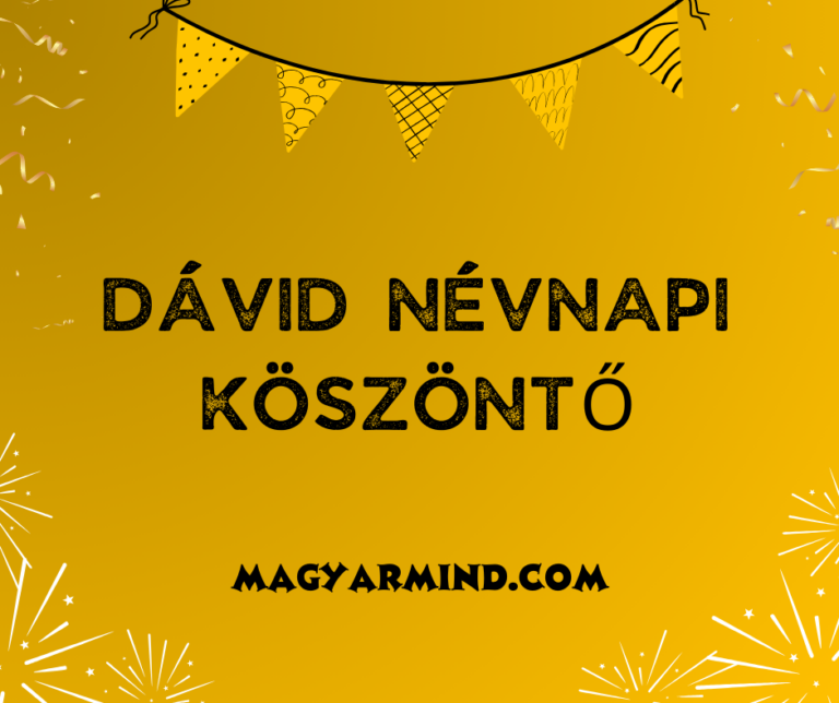 Dávid Névnapi Köszöntő
