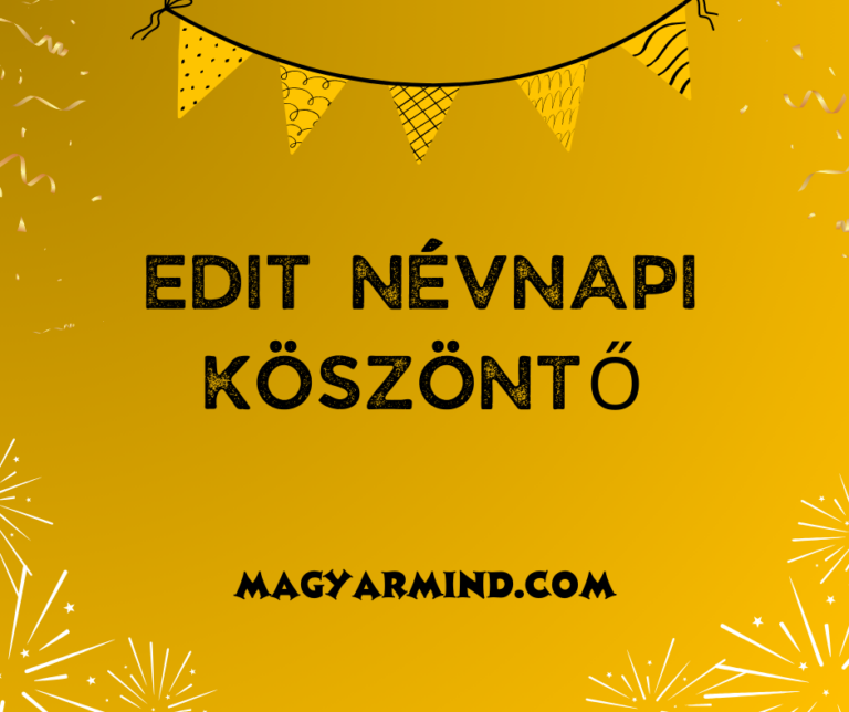 Edit Névnapi Köszöntő