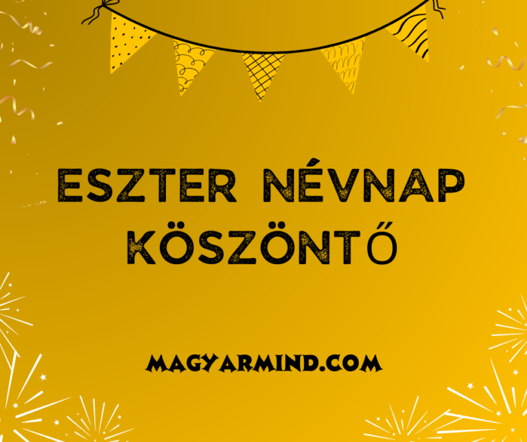 Eszter Névnap Köszöntő