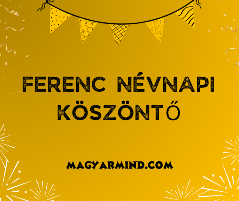 Ferenc Névnapi Köszöntő