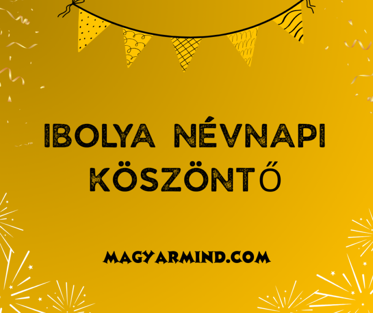 Ibolya Névnapi Köszöntő