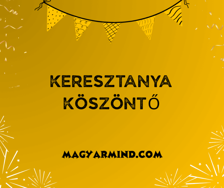 Keresztanya Köszöntő