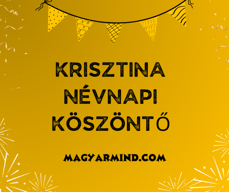 Krisztina Névnapi Köszöntő
