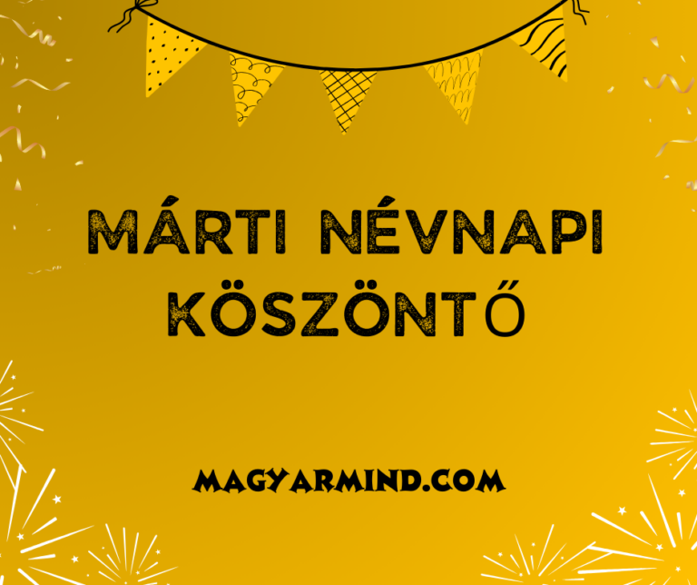 Márti Névnapi Köszöntő