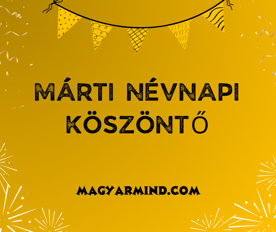 Márti Névnapi Köszöntő
