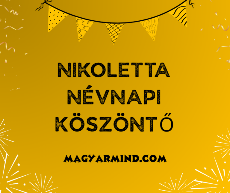 Nikoletta Névnapi Köszöntő