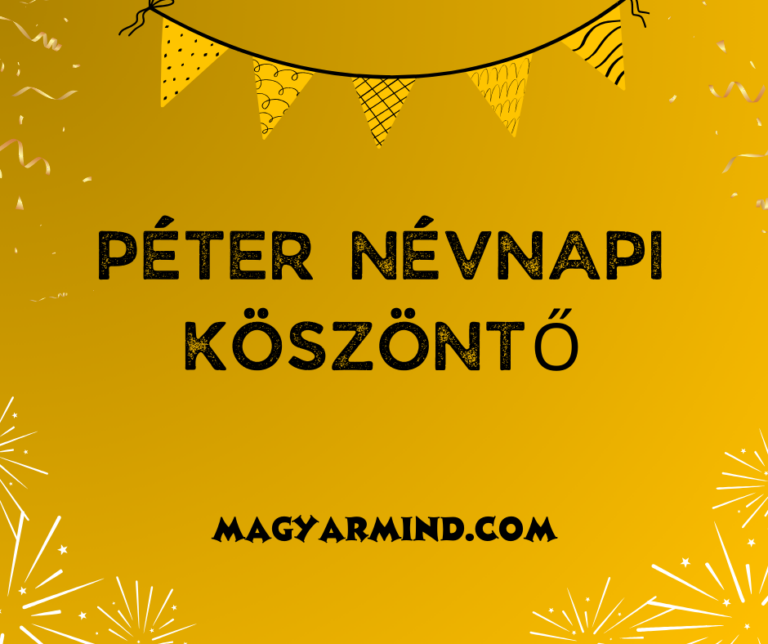 Péter Névnapi Köszöntő