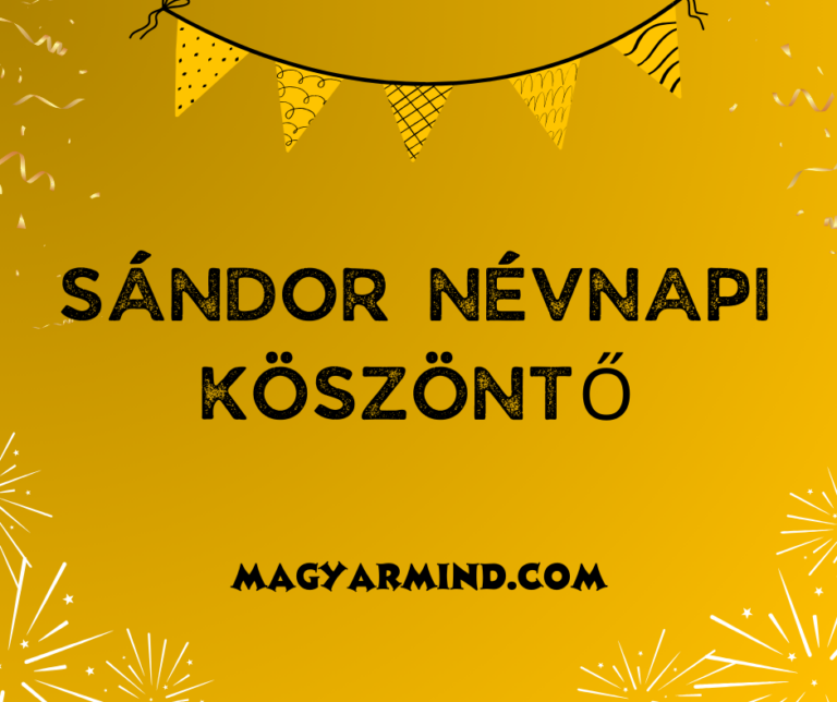 Sándor Névnapi Köszöntő