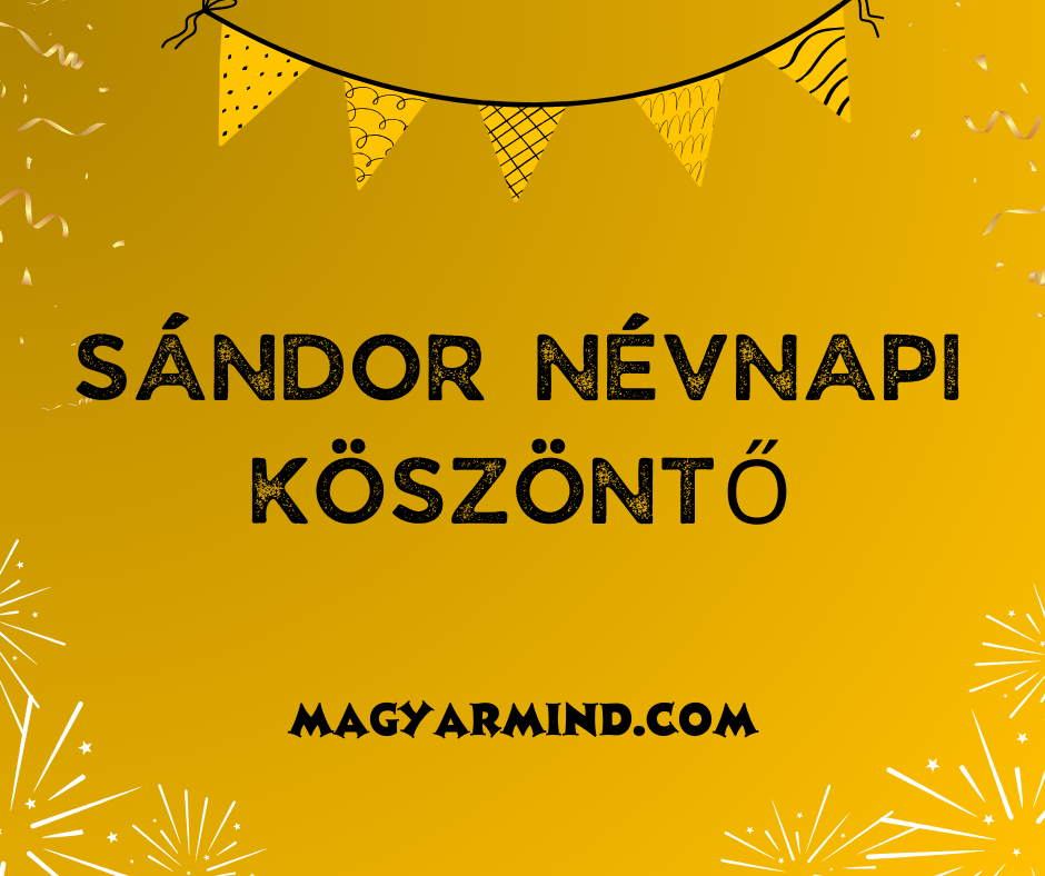 Sándor Névnapi Köszöntő