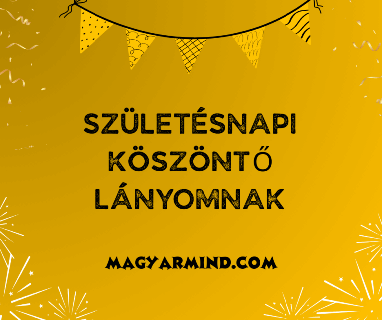 Születésnapi Köszöntő Lányomnak