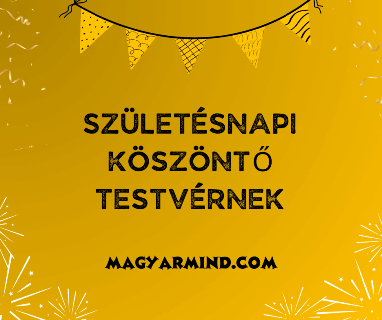 Születésnapi Köszöntő Testvérnek