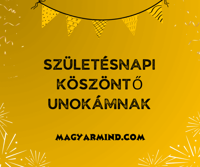 Születésnapi Köszöntő Unokámnak