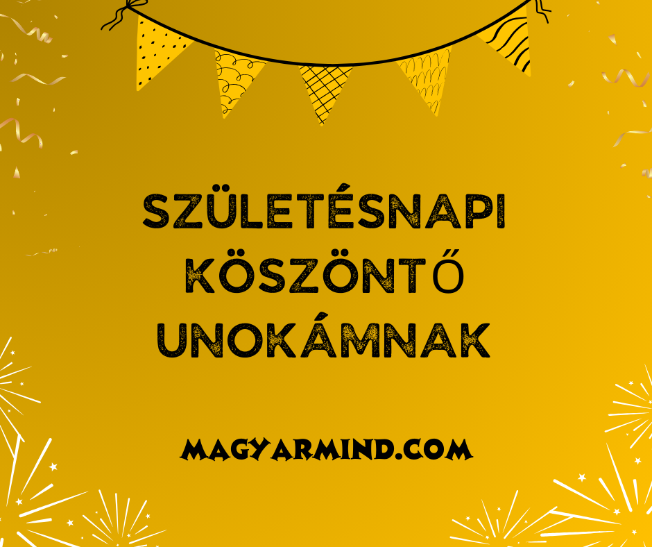 Születésnapi Köszöntő Unokámnak