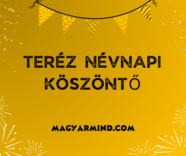 Teréz Névnapi Köszöntő
