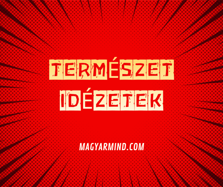 Természet Idézetek