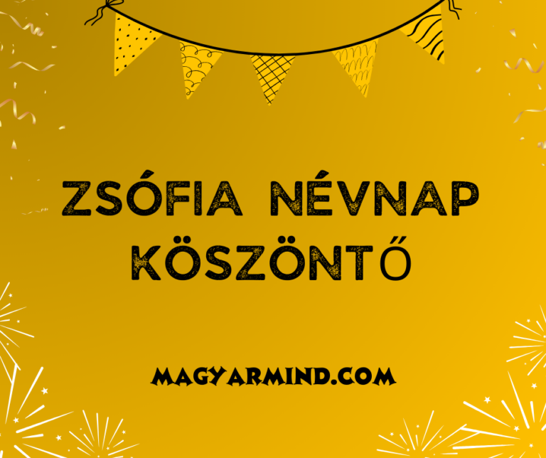 Zsófia Névnap Köszöntő