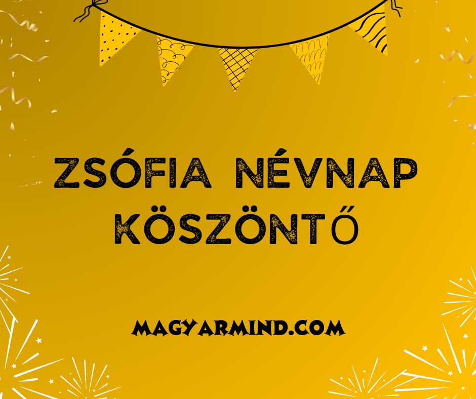 Zsófia Névnap Köszöntő