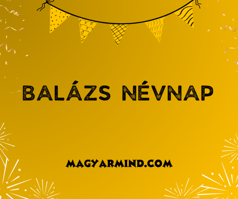 Balázs Névnap