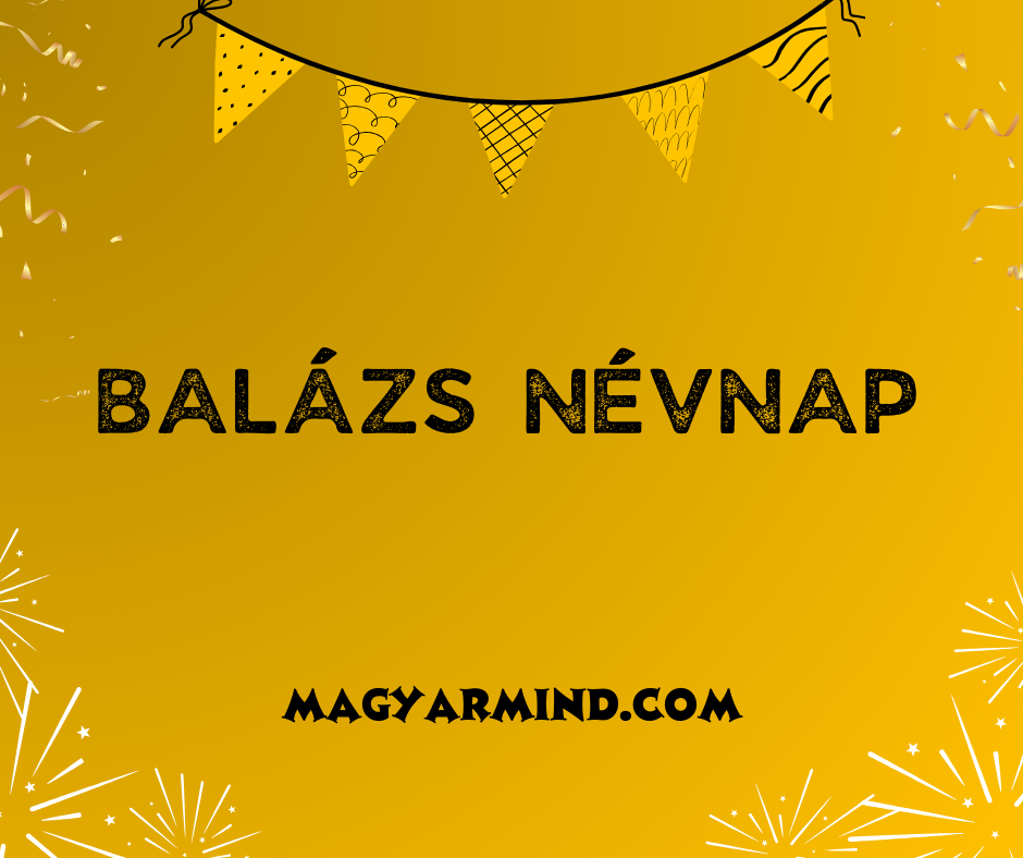Balázs Névnap