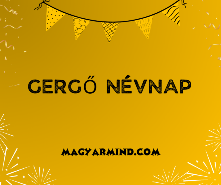 Gergő Névnap
