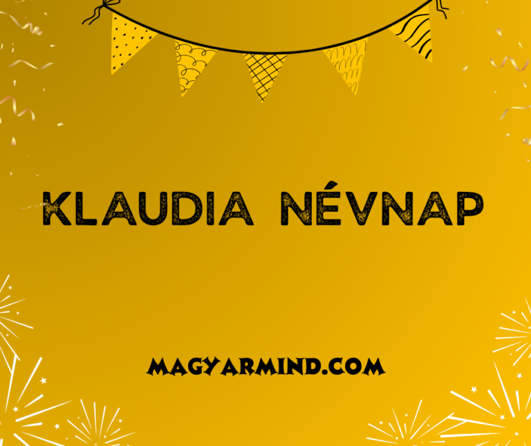 Klaudia Névnap