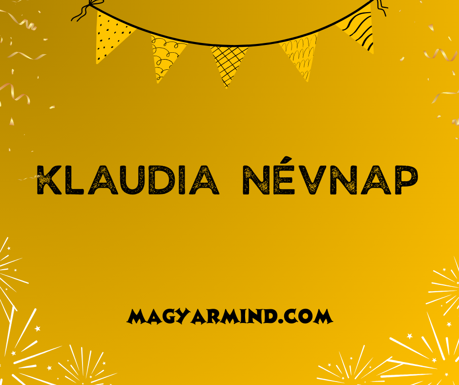 Klaudia Névnap