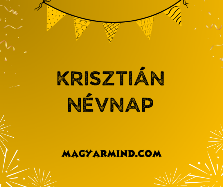 Krisztián Névnap