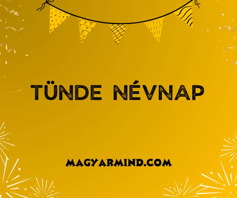 Tünde Névnap