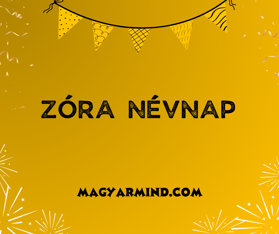 Zóra Névnap
