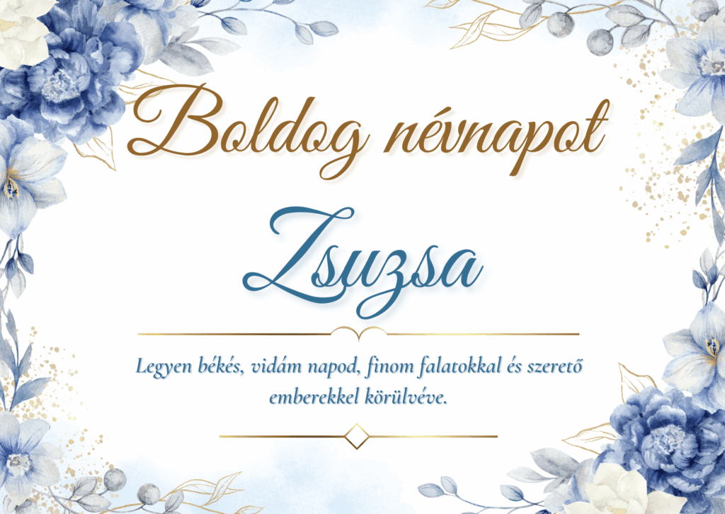 Zsuzsa Névnap