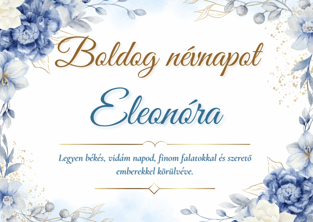 Eleonóra Névnap