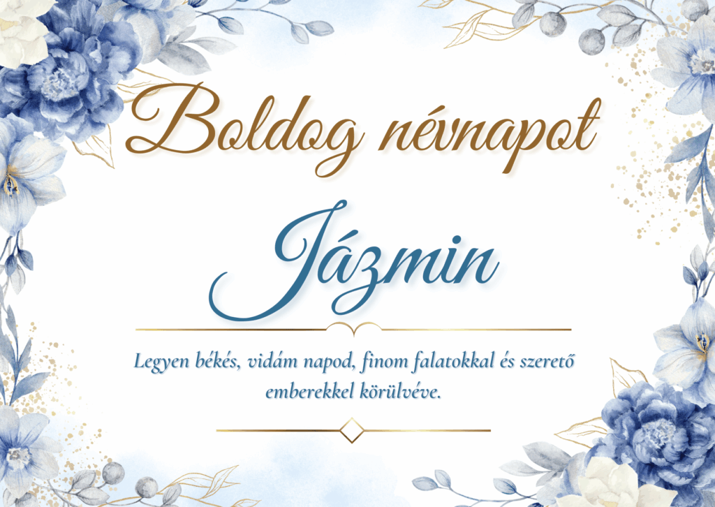 Jázmin Névnap