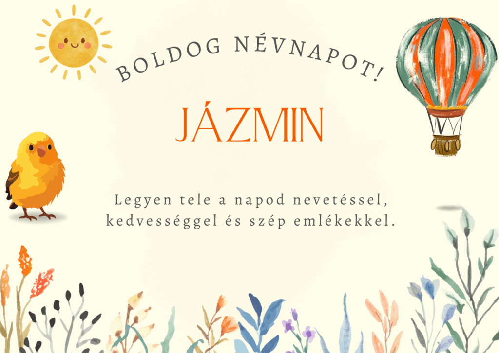 Jázmin Névnap